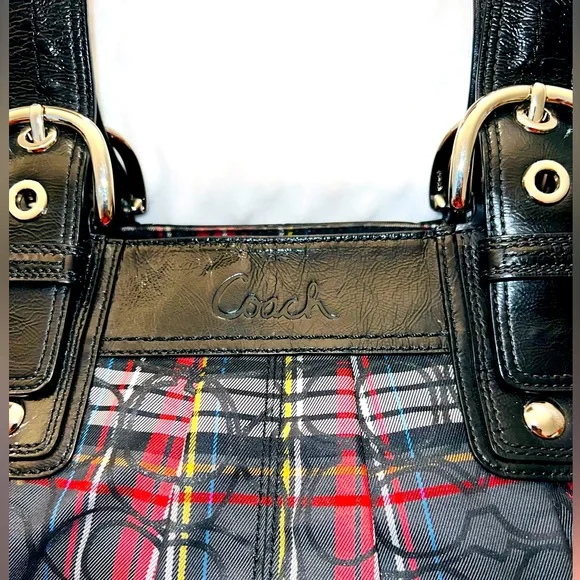 GUC Coach Plaid Purse Vintage Bags